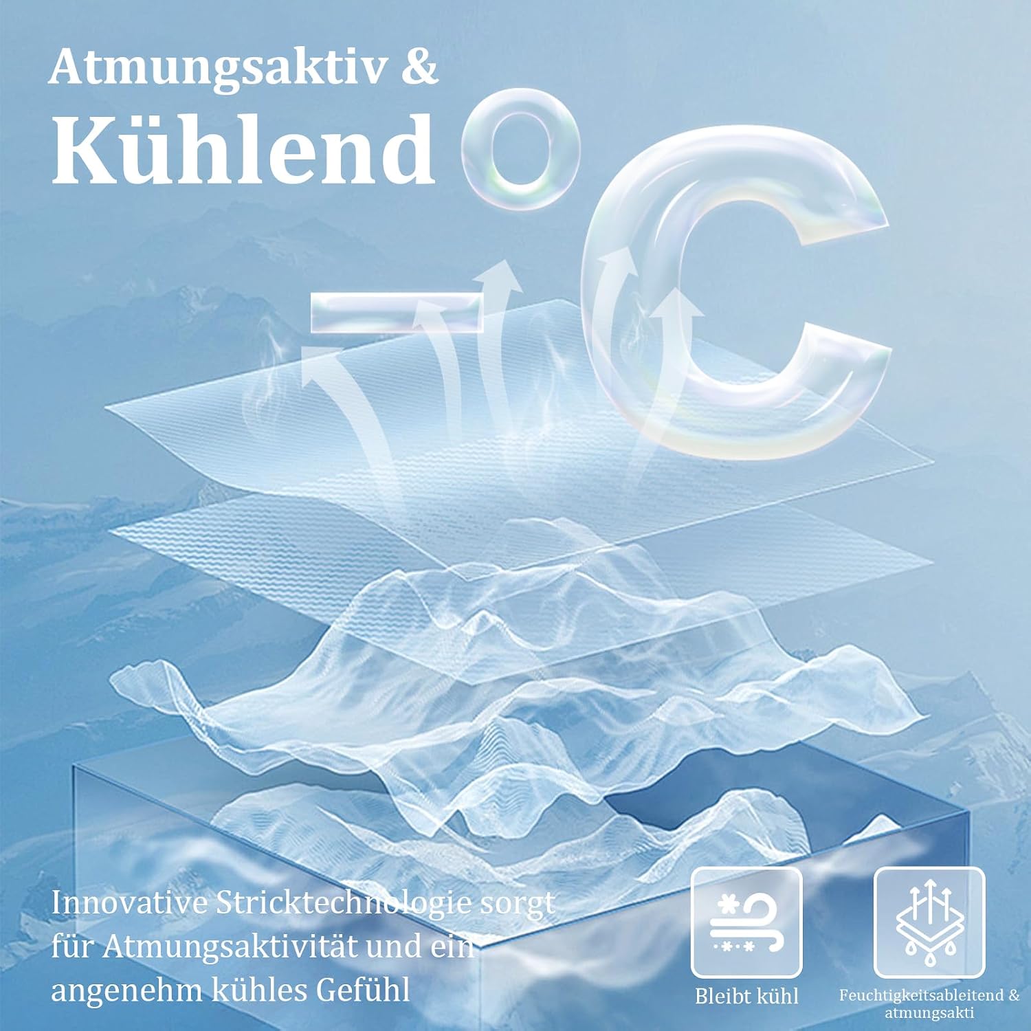 Detalle de CHOSHOME Kühldecke Doppelseitige Kälteeffekt Sommerdecke 150x200 cm – Selbstkühlend, OEKO-TEX, maschinenwaschbar