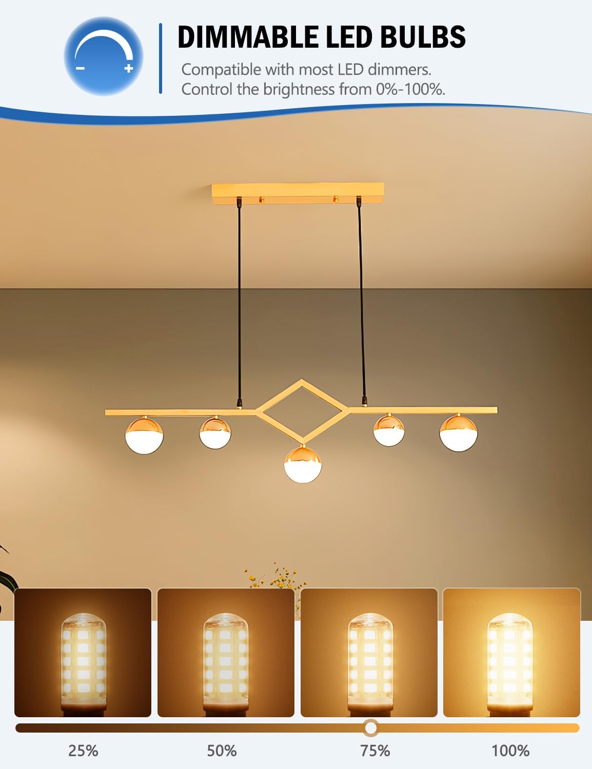 Thumbnail 1 de BRVHOZX G9 LED Bulbs, Dimmable 2700K Warm White, 3W, 350 Lumens, 6-Pack