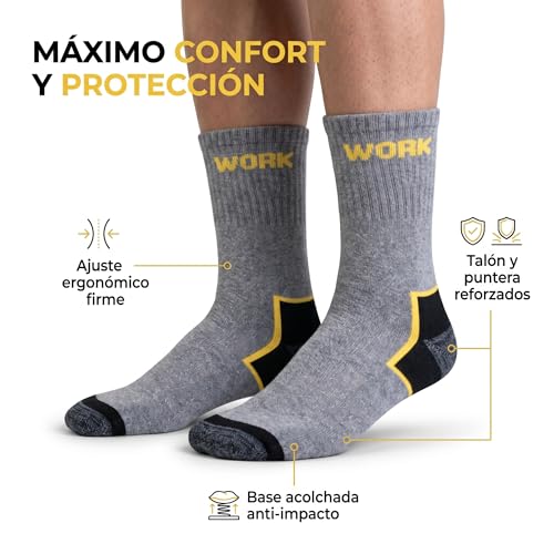 Thumbnail 2 de Calcetines de Trabajo Hombre Reforzados PS PROUTHS | Acolchados, Algodón y Refuerzos en Talón y Punta