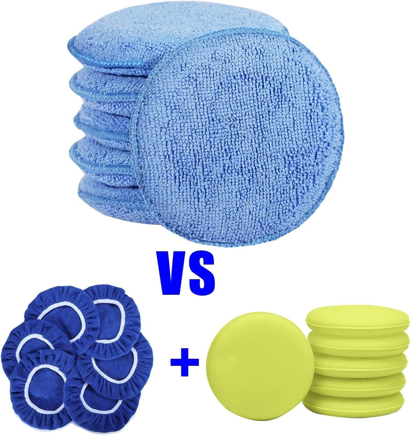 Detalle de FONAROLL Microfiber Wax Applicator Pads (5" Diameter, 6 Pack)