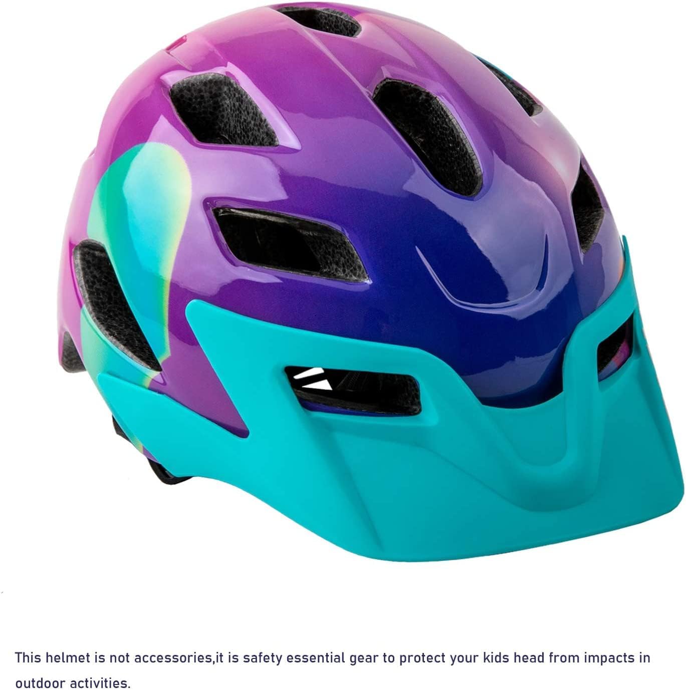 Thumbnail 6 de Kids Bike Helmet (SIFVO) with Removable Visor, Adjustable Fit 5–14, Lightweight 50–57cm