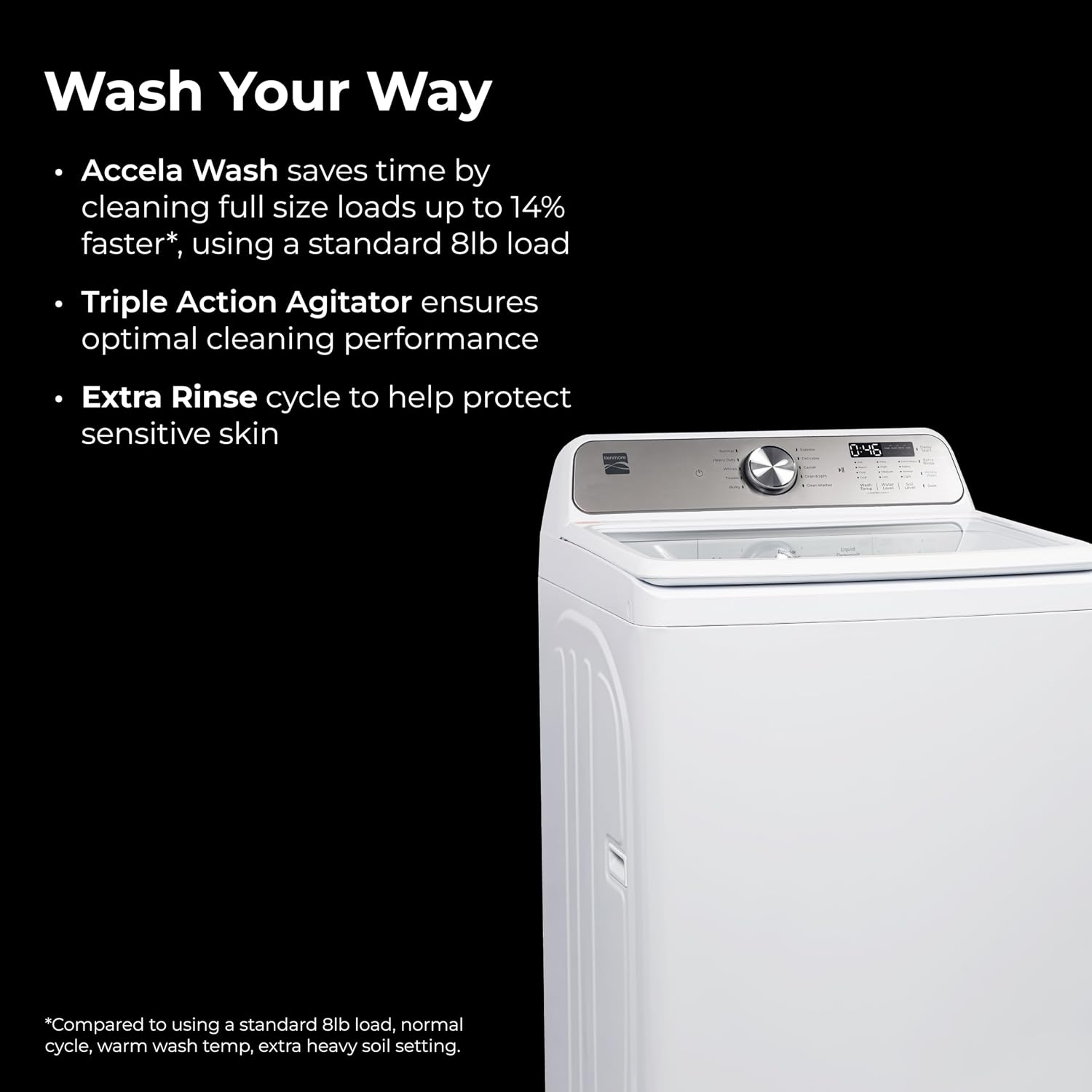 Detalle de Kenmore 2629182 4.1 cu. ft. Top-Load Washer with Triple Action Agitator