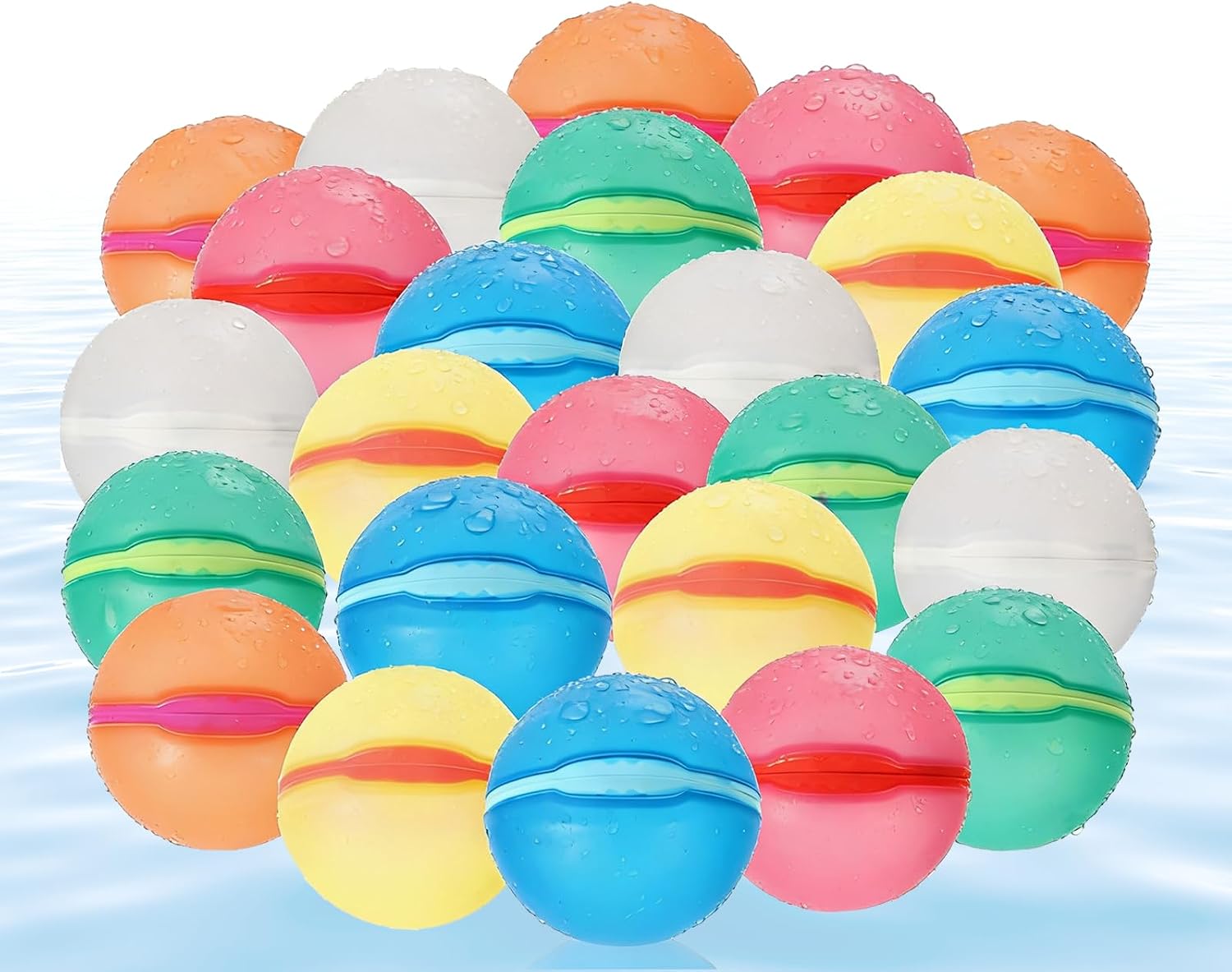 Thumbnail 6 de Reusable Water Balloons, 12-Pack Magnetic Quick Fill – Durable Silicone Water Bombs for Summer Fun