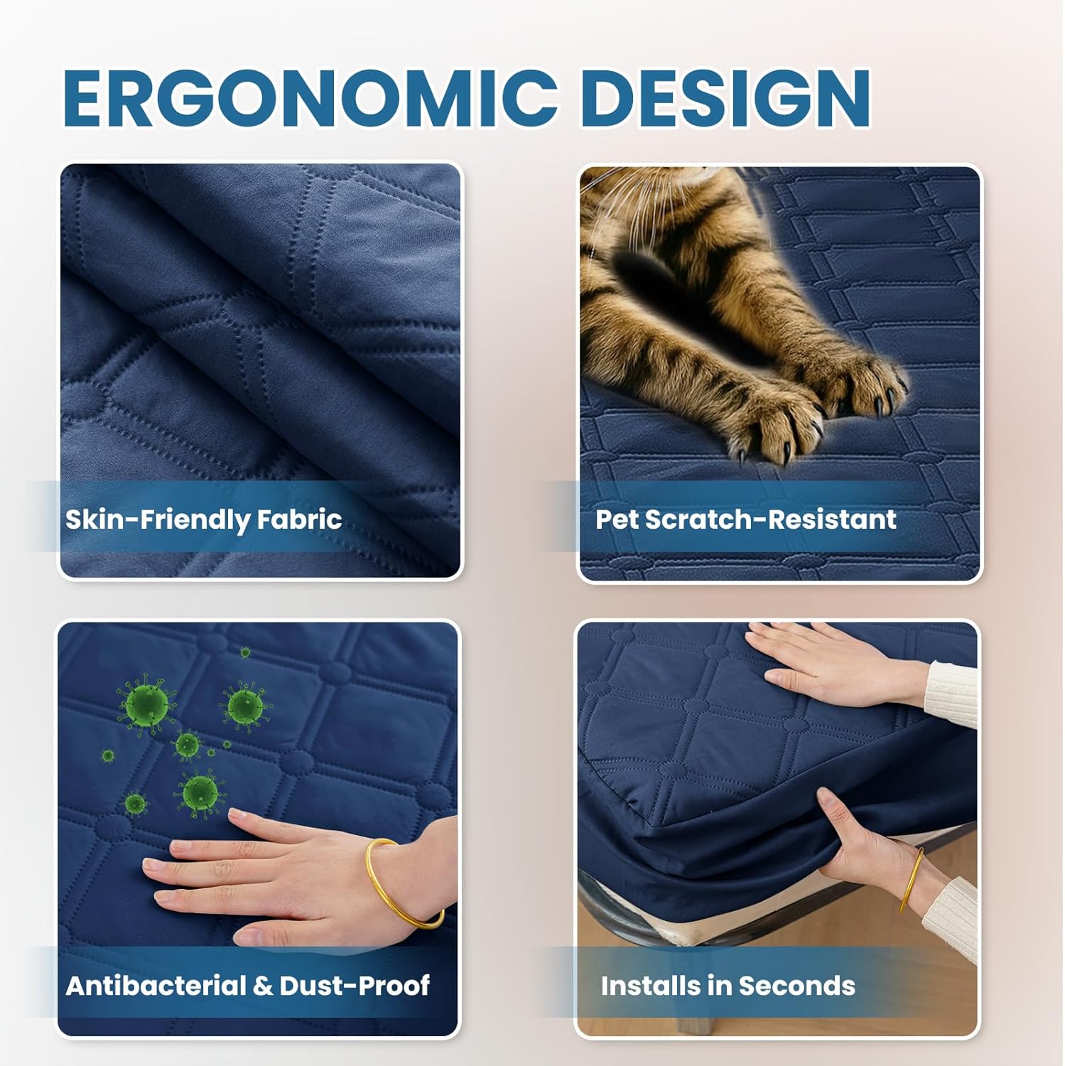 Thumbnail 4 de Ystyle protège-matelas imperméable 140x200 cm anti-acariens, lavable et élastique sur 4 côtés