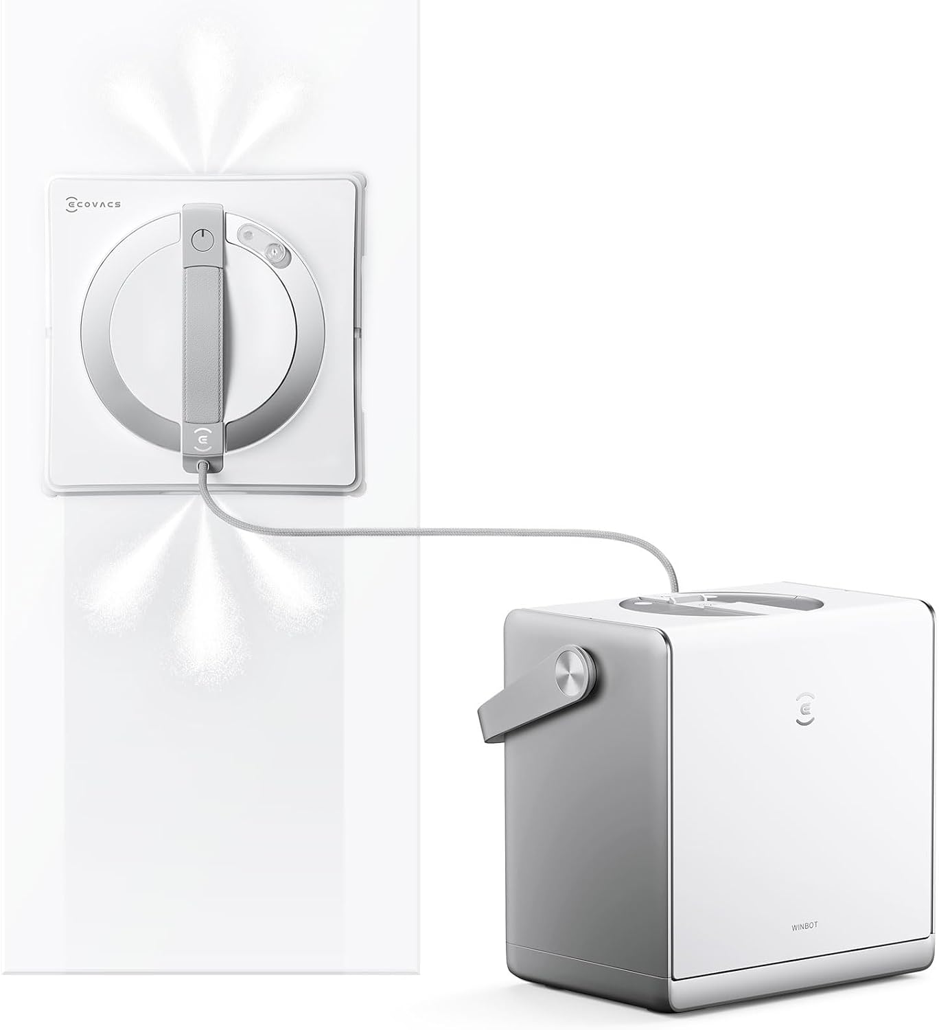 Detalle de ECOVACS WINBOT W2S Omni vitres 110 min đź§˝