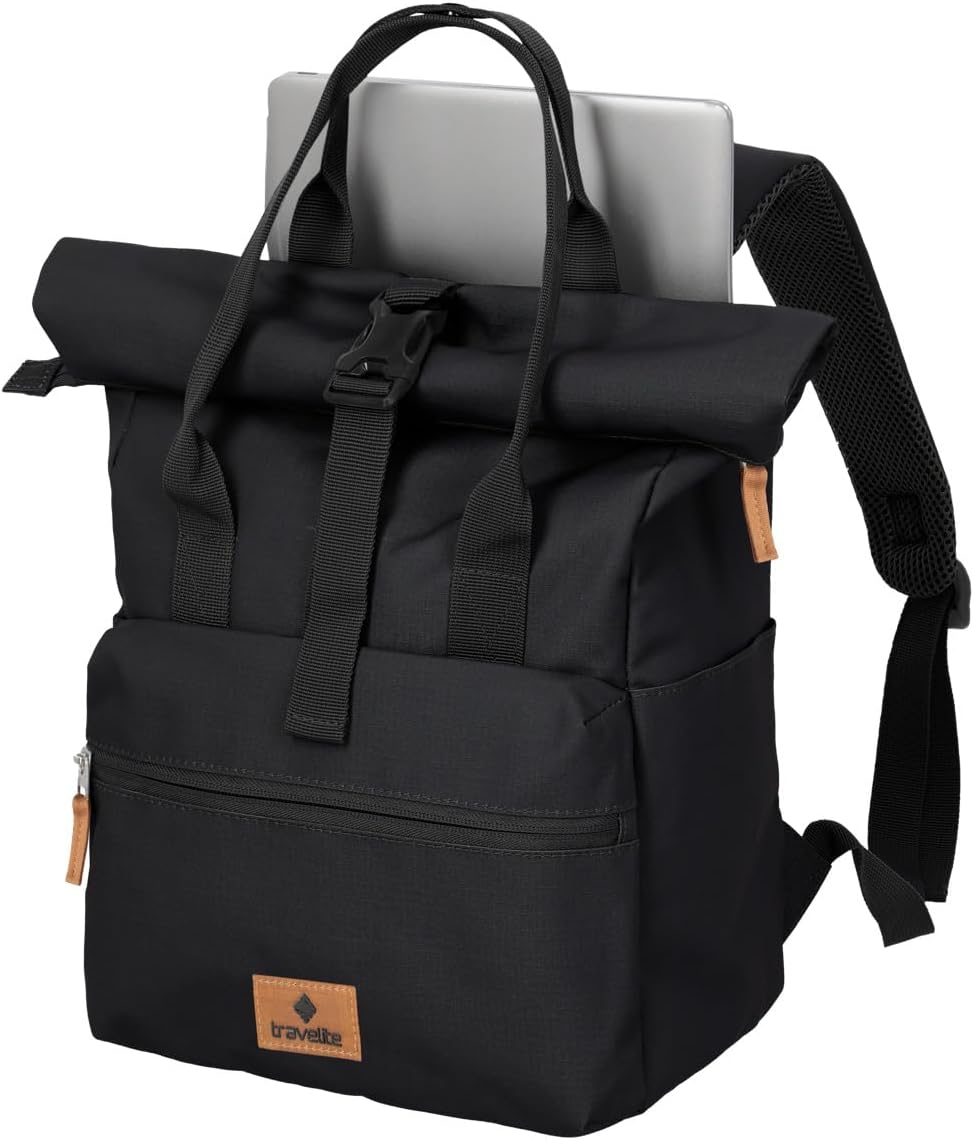 Thumbnail 4 de Travelite BASICS Short Handle Rollup Backpack Zaino Rollup Unisex – Black