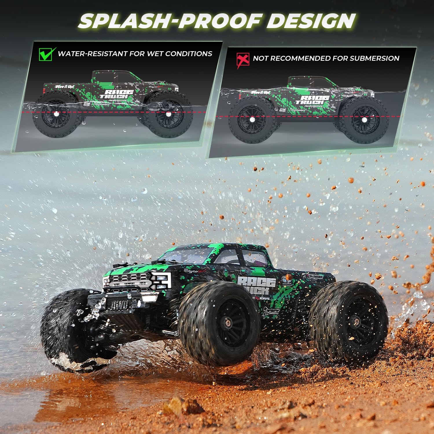 Thumbnail 6 de HAIBOXING 18859E 1:18 4WD RC Truck with Oil-Filled Shocks