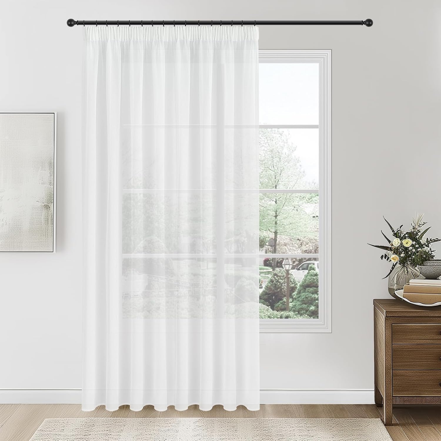 Detalle de Gardinen Raumtrenner Topfinel Extra Lang 240 cm