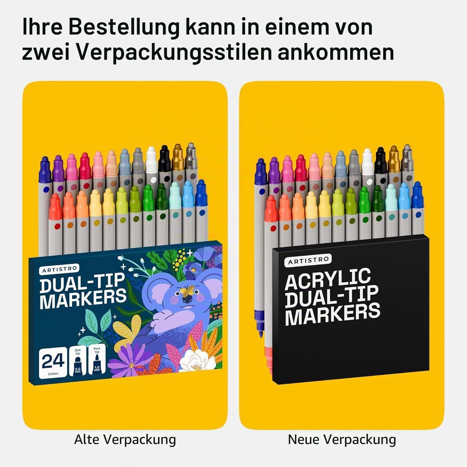 Thumbnail 6 de Artistro Acrylstifte 24 Farben Doppelspitze 🎨