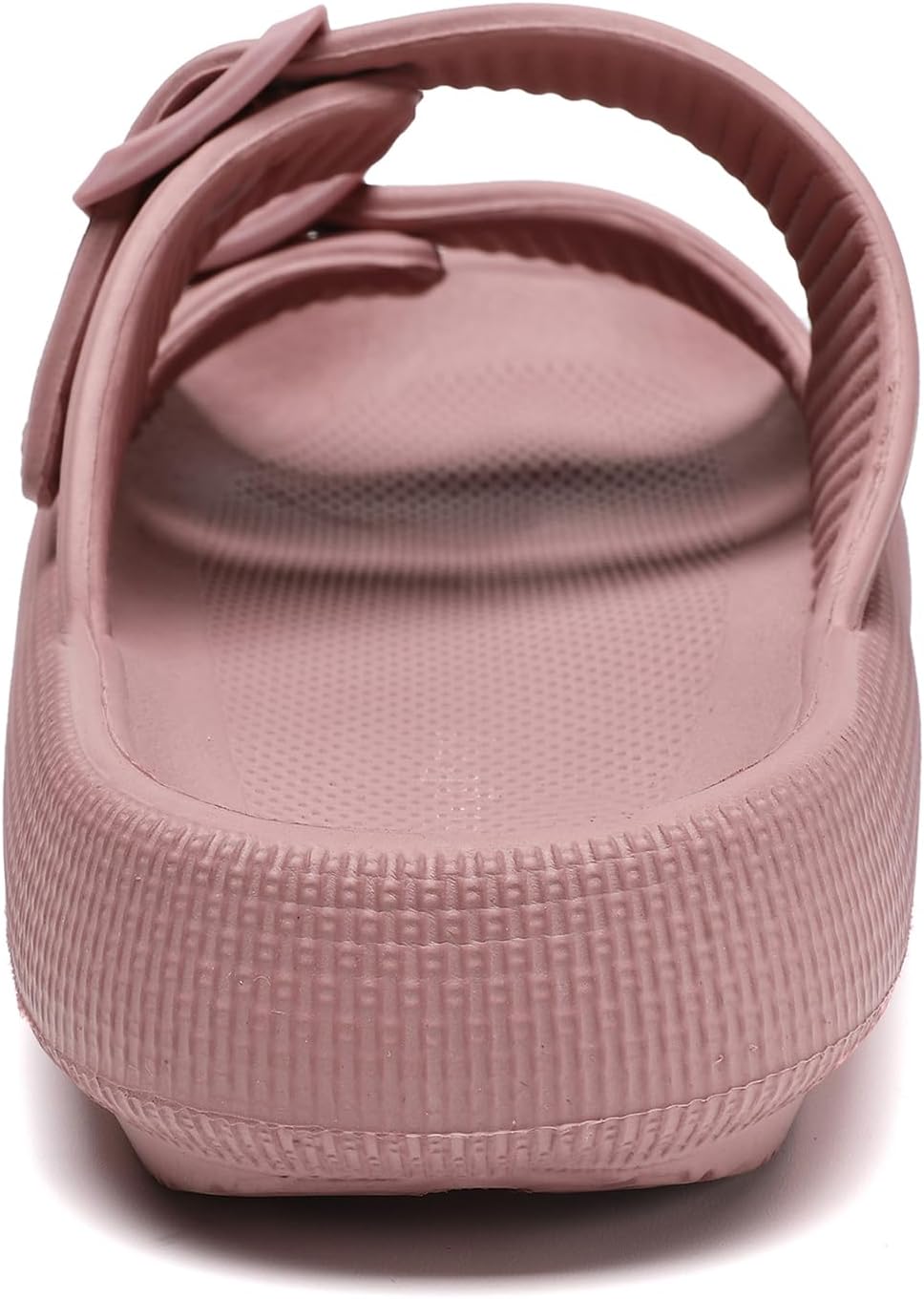 Detalle de Waysoland Cozyslides Original Damen/Herren Wolkenschuhe: Verstellbare Schnallen, rutschfest, schnell trocknend, 4 cm Zwischensohle
