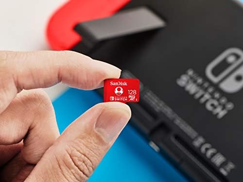 Detalle 1 de SANDISK 128GB microSD Karte – Super Mushroom Edition für Nintendo Switch