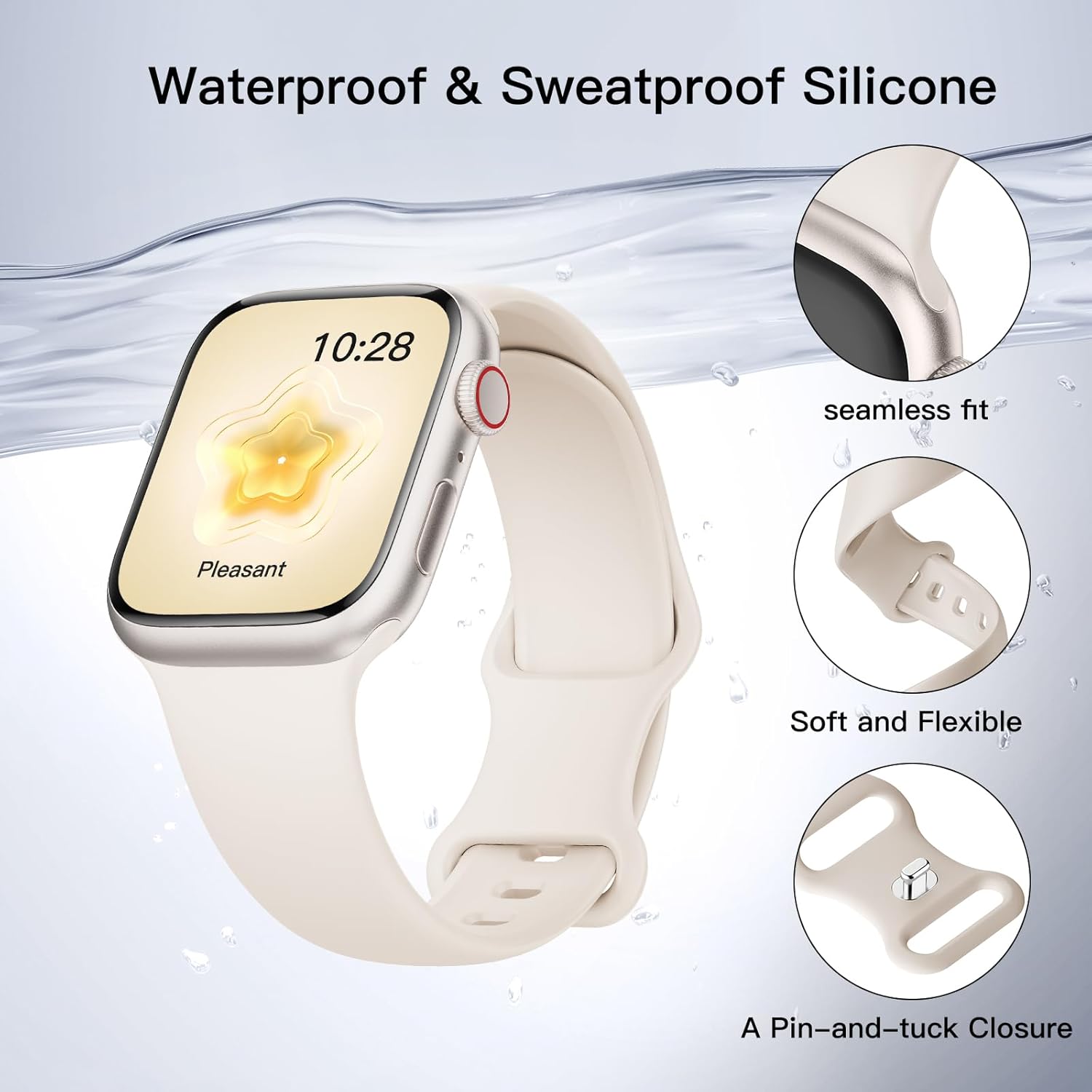 Thumbnail 2 de Yoohoo Soft Silicone Strap 45mm for Apple Watch