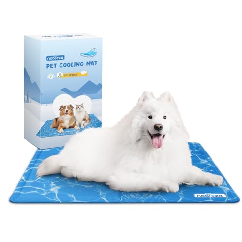 Nobleza Alfombrilla refrescante para mascotas grandes (90 × 50 cm) – Auto refrigerante y no tóxica
