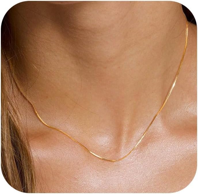 Detalle de ZHESHY Kette Damen 39 cm 6 cm Verlängerung Gold Silber 925
