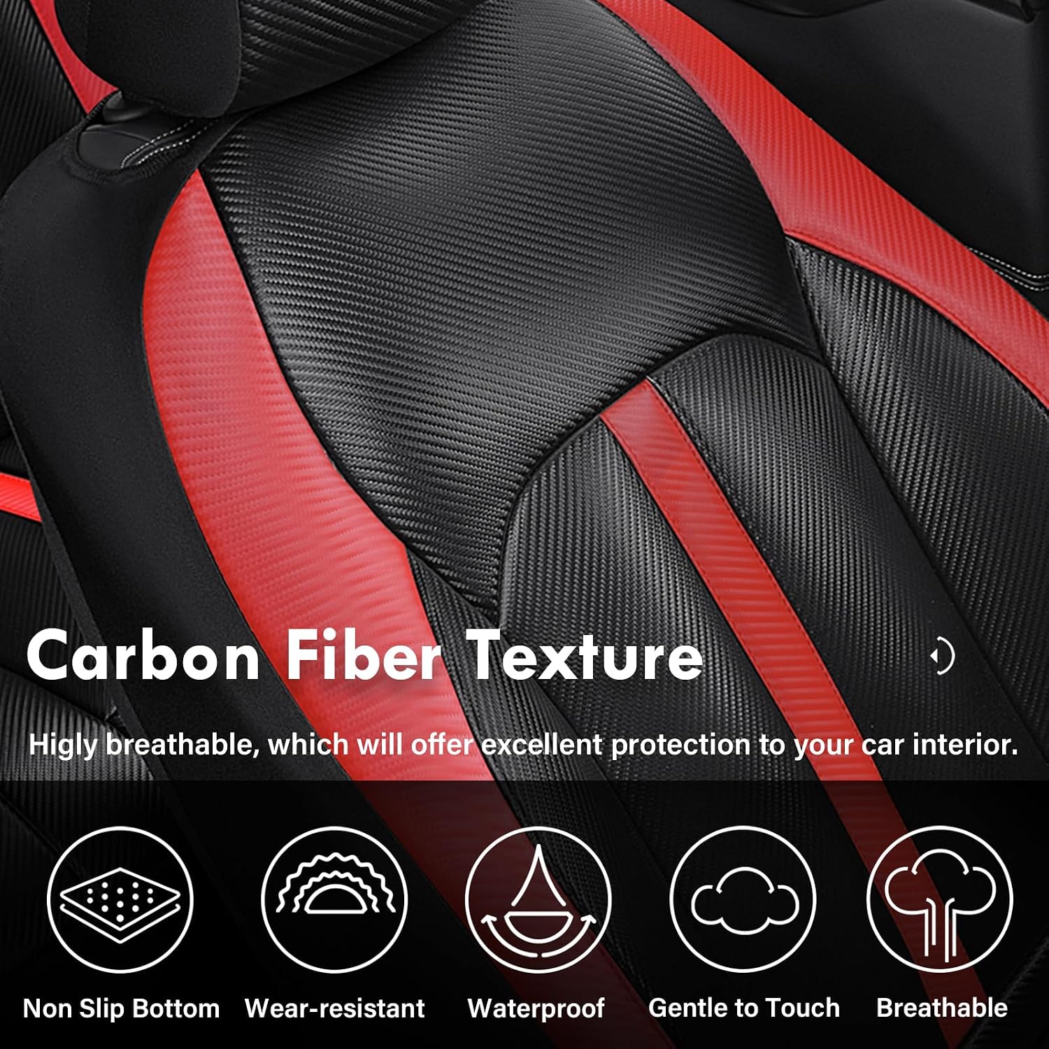 Detalle 2 de Coverado Leather Car Seat Covers