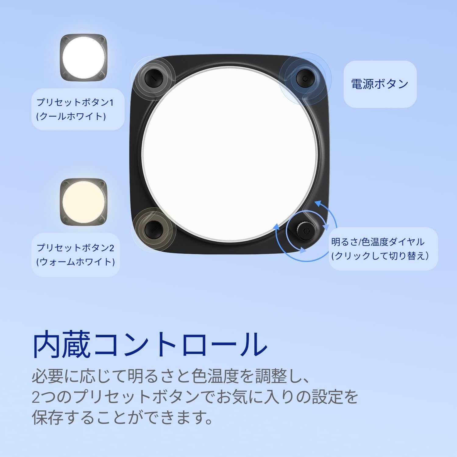Detalle de Elgato 20LAJ9911 Key Light Neo ブラック モニターマウント付き USB給電・Wi-Fi対応ライト