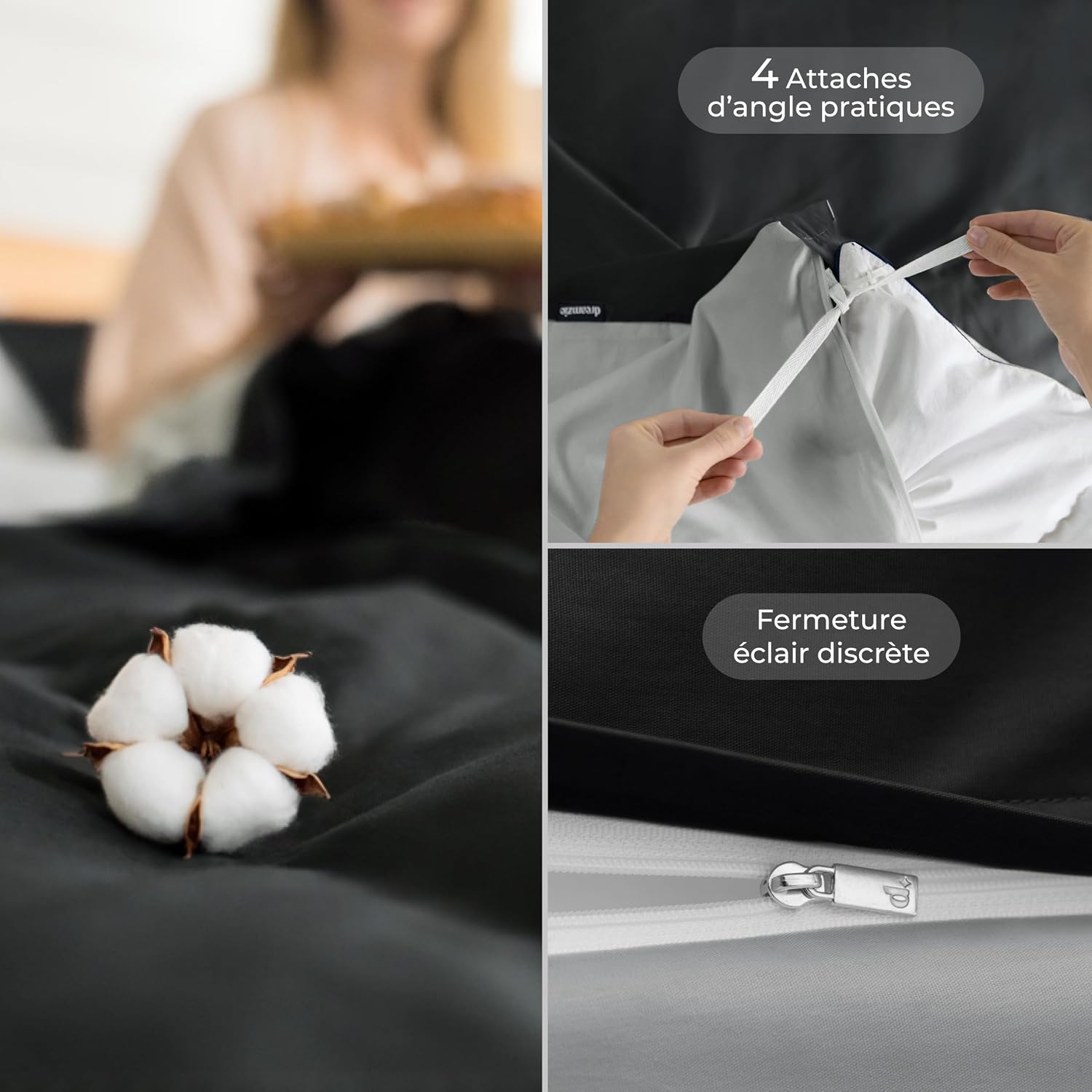 Thumbnail 4 de Dreamzie Housse de Couette 240 x 260 Coton percale