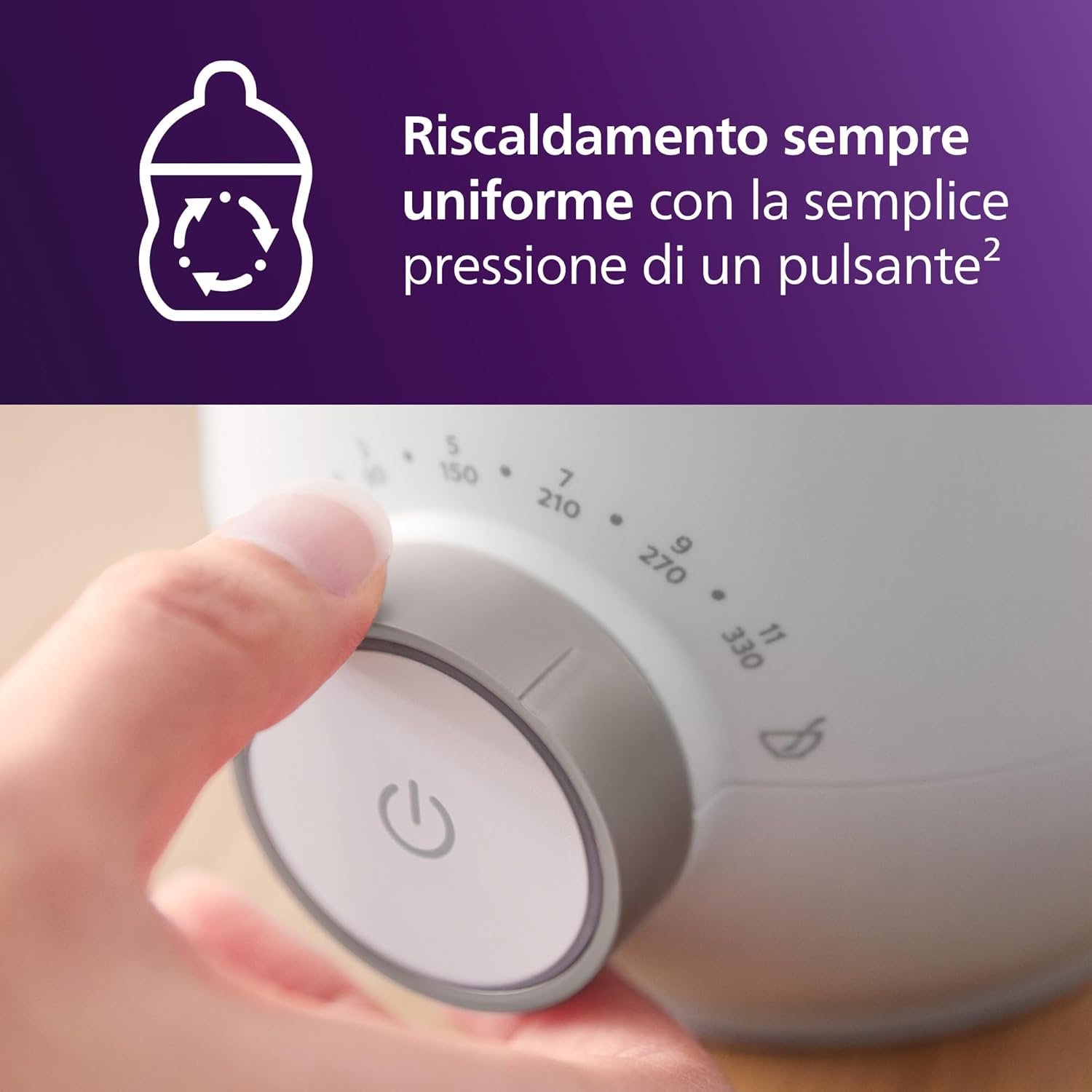 Thumbnail 3 de Philips Avent Premium SCF358/00 scaldabiberon veloce con controllo intelligente della temperatura