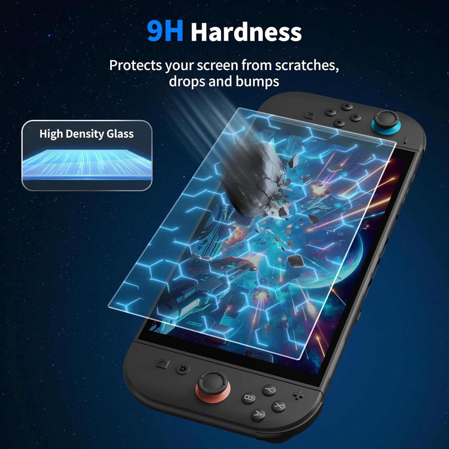 Thumbnail 3 de PALPOW 3-Pack Tempered Glass Screen Protector for Nintendo Switch 2 with Auto-Alignment, 9H Glass, Ultra-Clear