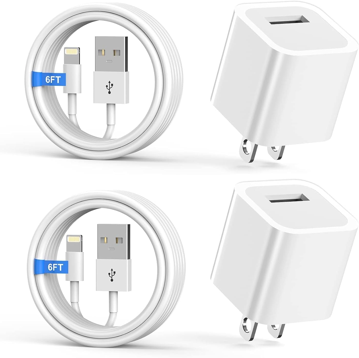 Detalle de Apple iPhone Charger 6FT MFi Lightning Cable 2-pack