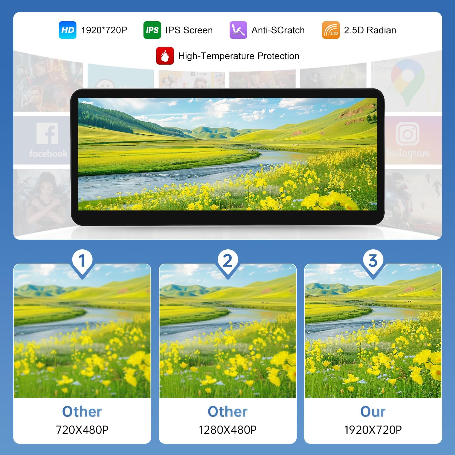 Thumbnail 4 de Road Top CarPlay autoradio 12,3 pouces pour Mercedes Classe C / GLC / V (W205) avec NTG 5.0