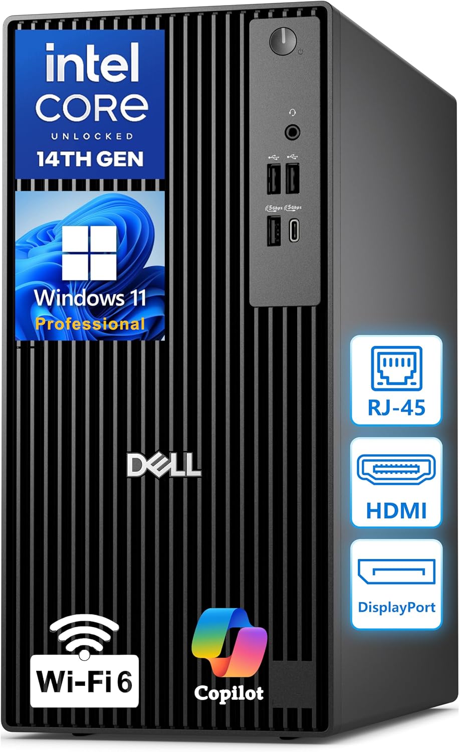 Detalle de Dell Tower Desktop Computer, Core i3-14100