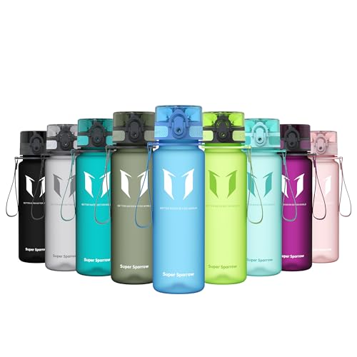 Detalle de Super Sparrow Tritan-Trinkflasche 500 ml, BPA-frei und mit auslaufsicherem Deckel