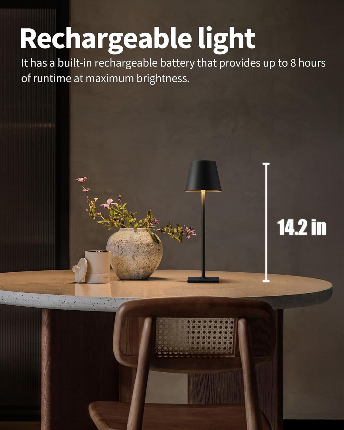 Detalle 2 de KDG 2 Pack Cordless Table Lamp 5000mAh 🔆