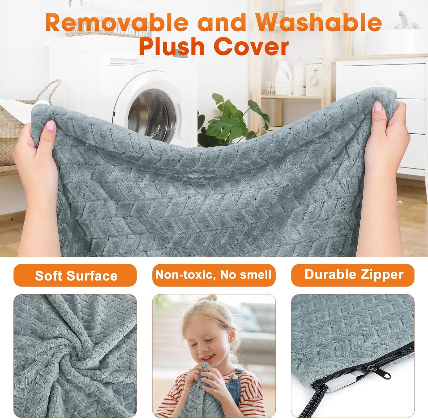 Detalle 2 de GASUR Heated Cat Bed 18''x16'' 🐾