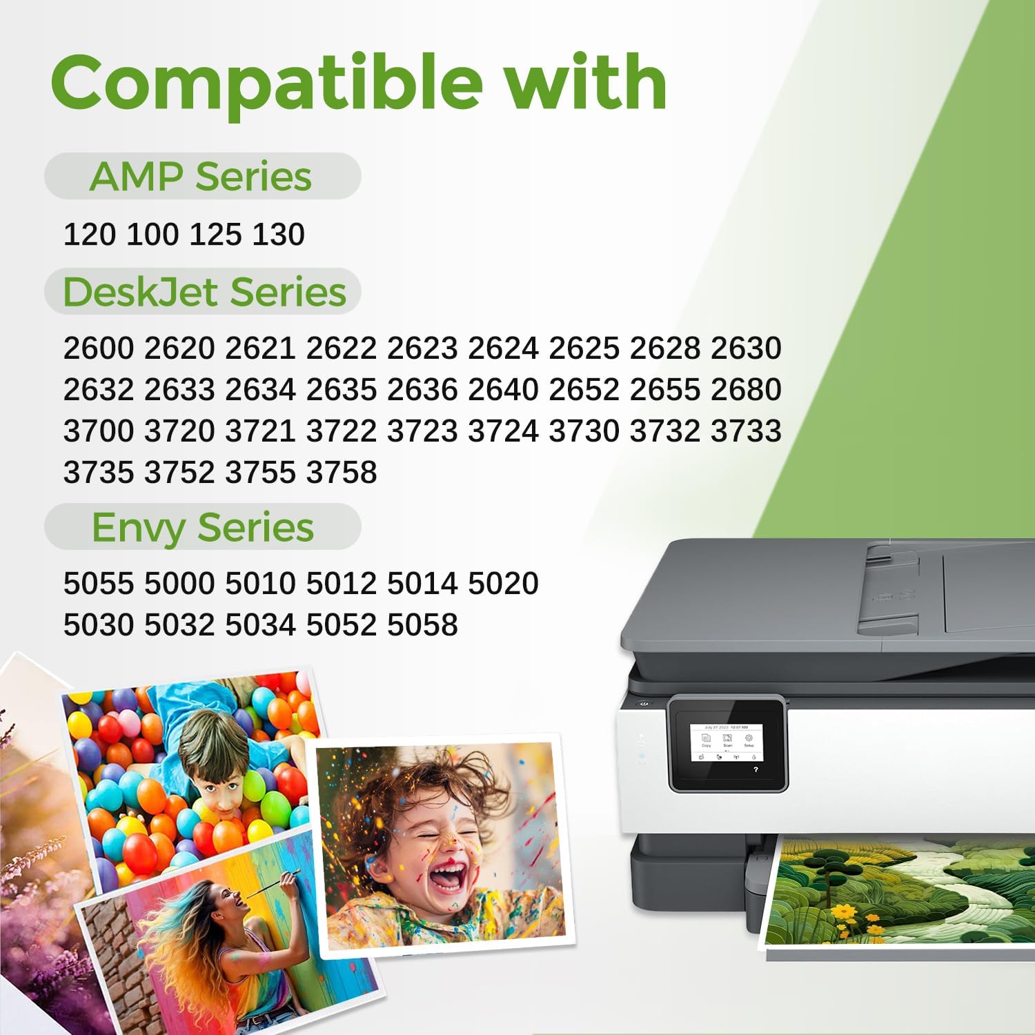 Detalle de Ubinki 65XL Ink Cartridge Combo Pack, Black and Tri-Color, High Yield