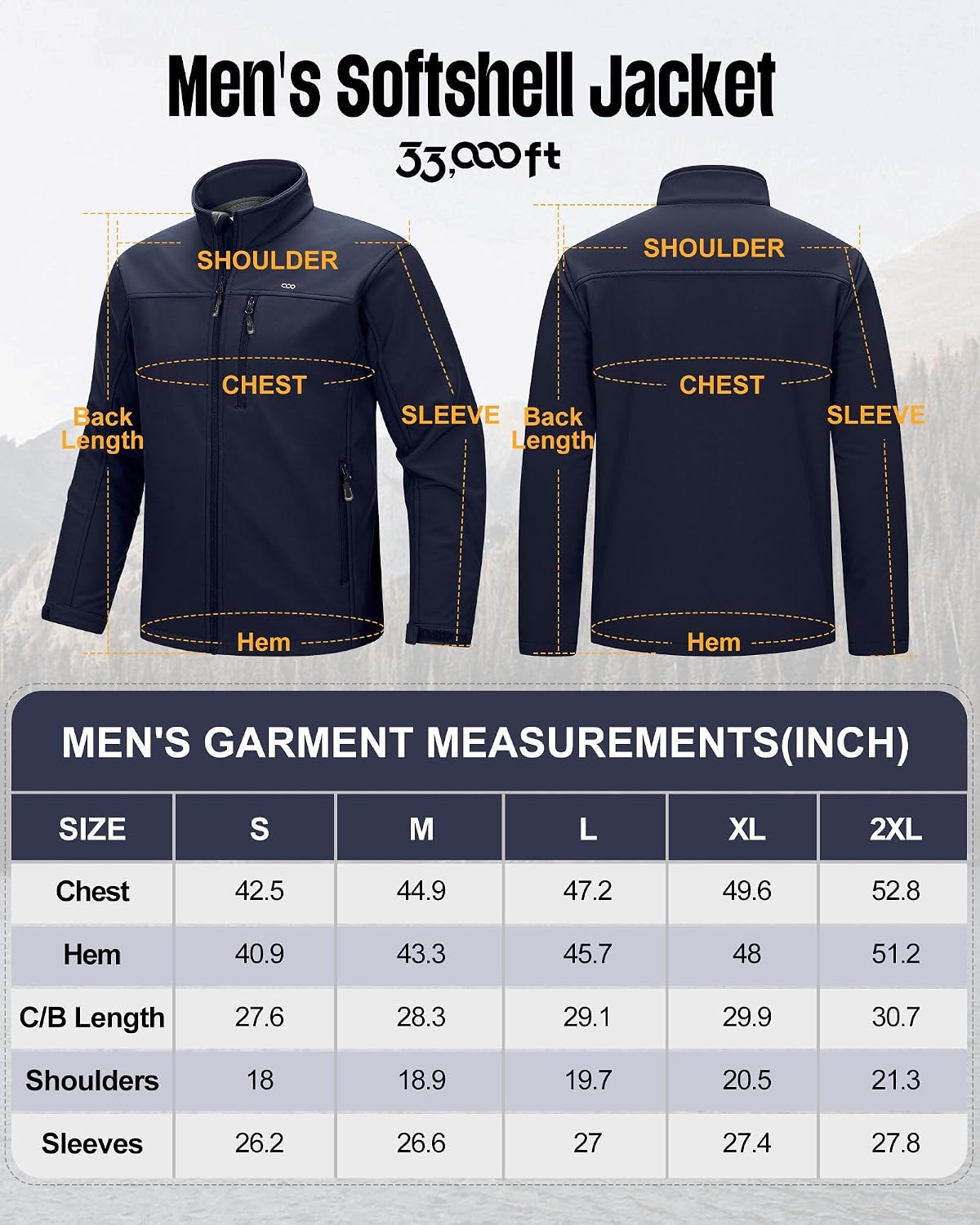 Thumbnail 6 de 33,000ft Mens Waterproof Jacket 8000mm