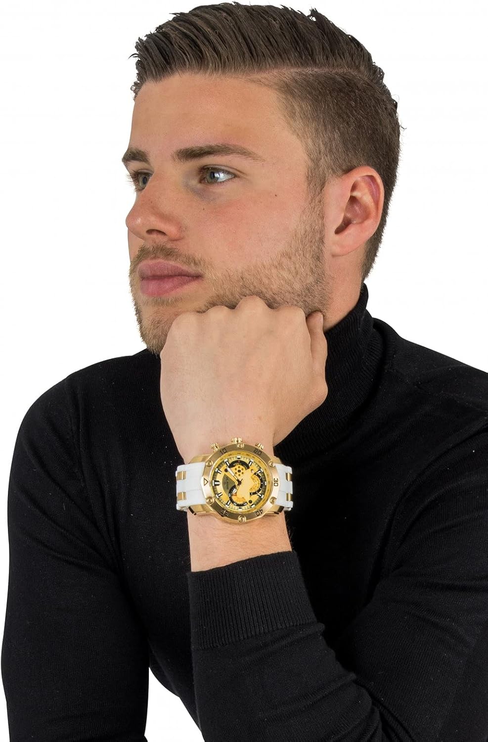 Thumbnail 3 de Invicta Pro Diver 23424: orologio al quarzo uomo in acciaio inox con cinturino in silicone bianco