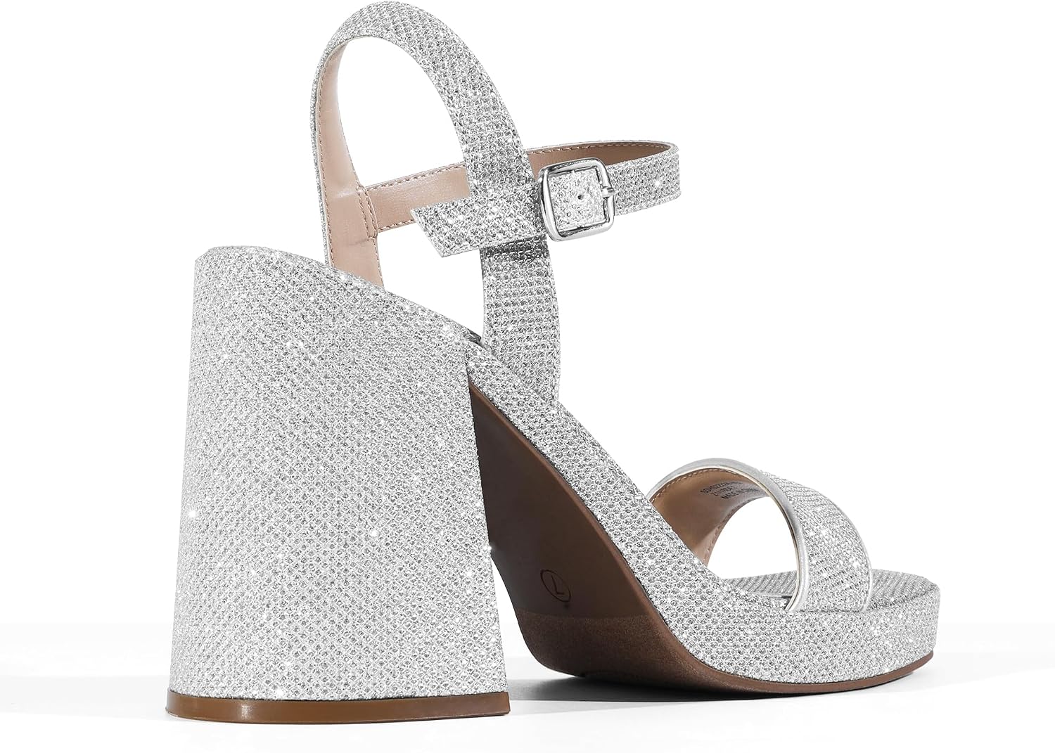 Detalle de DREAM PAIRS Women's Platform Sandals, 4.3-Inch Block Heel, Adjustable Strap