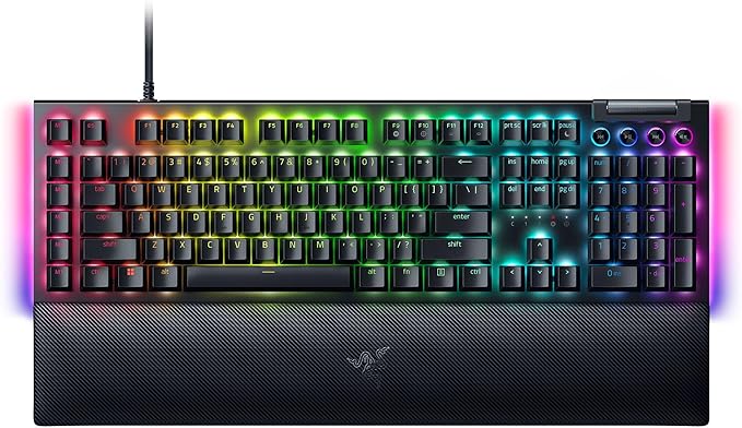Detalle de Razer BlackWidow V4 🎮 Teclado mecánico gaming con RGB y macros