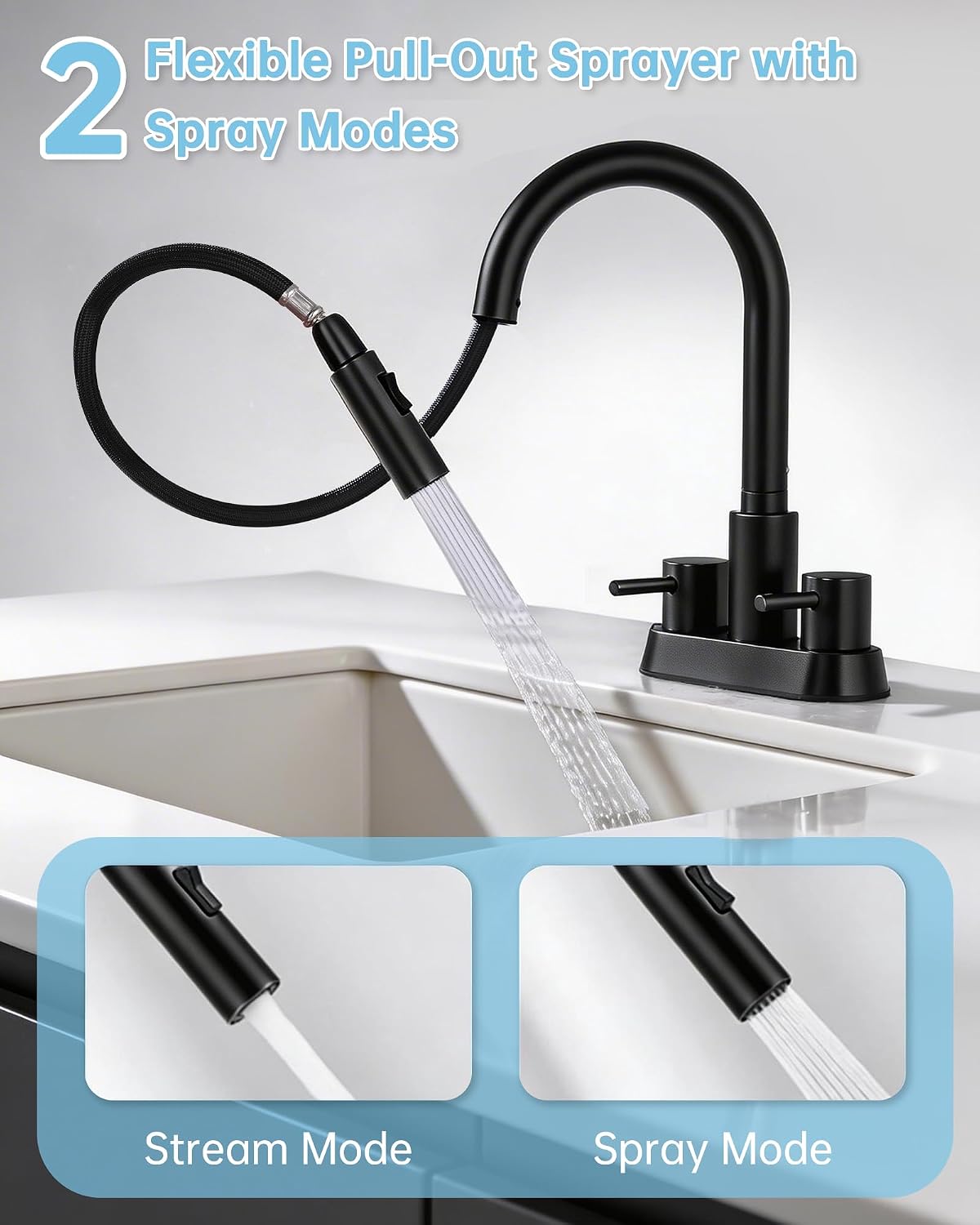 Detalle 2 de FONVETH Bathroom Faucet, 304 Stainless Steel