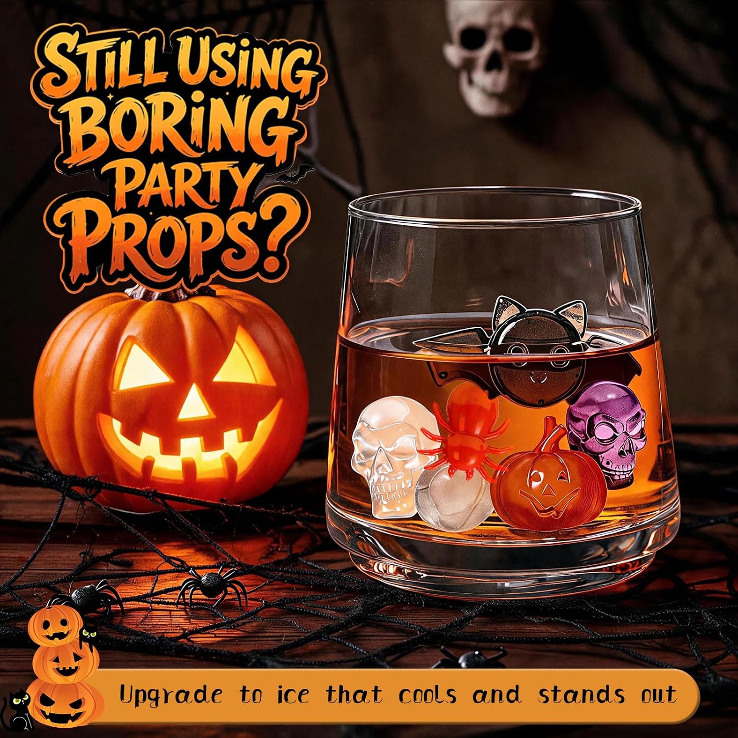 Detalle 2 de Reusable Halloween Ice Cubes, 260-Piece Set