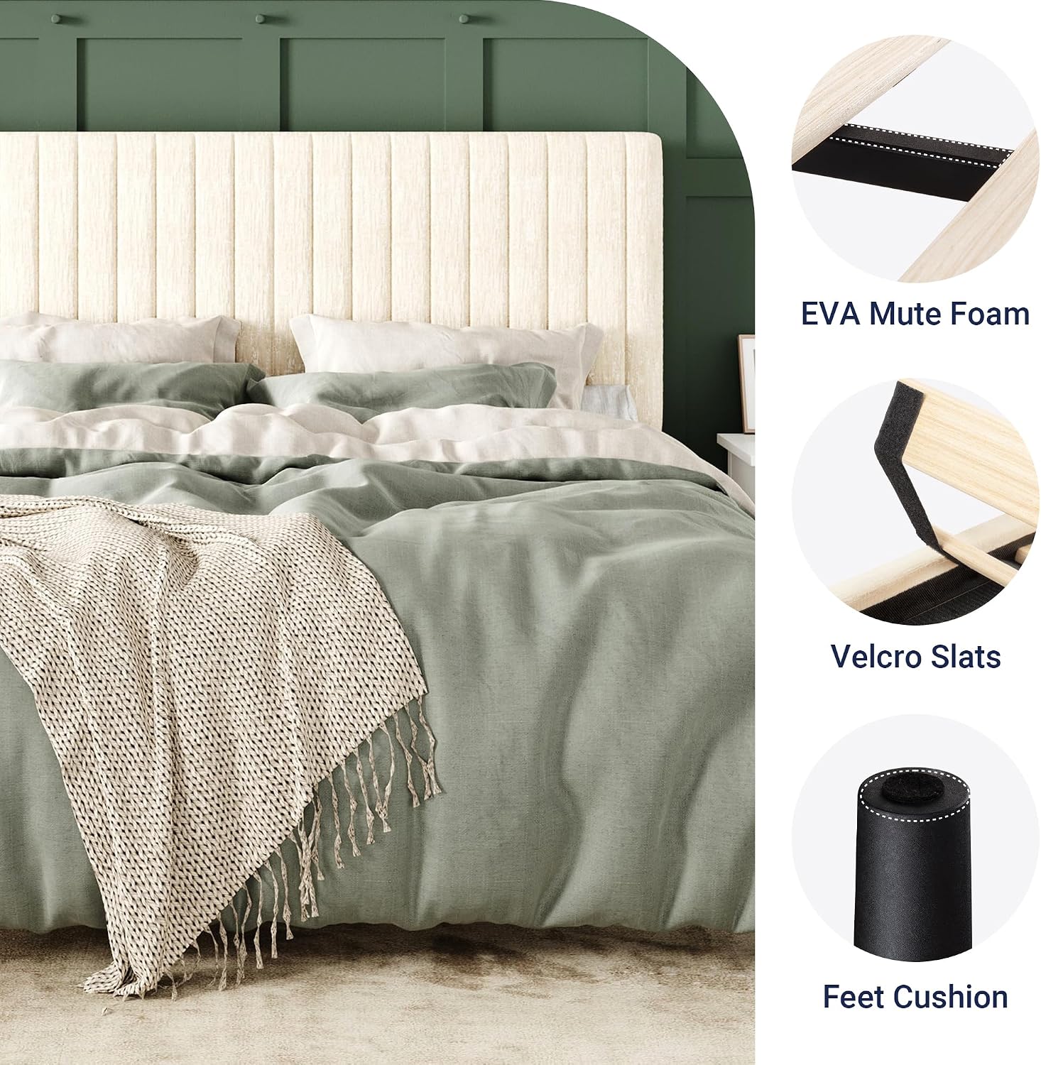 Detalle de Allewie Full Bed Frame