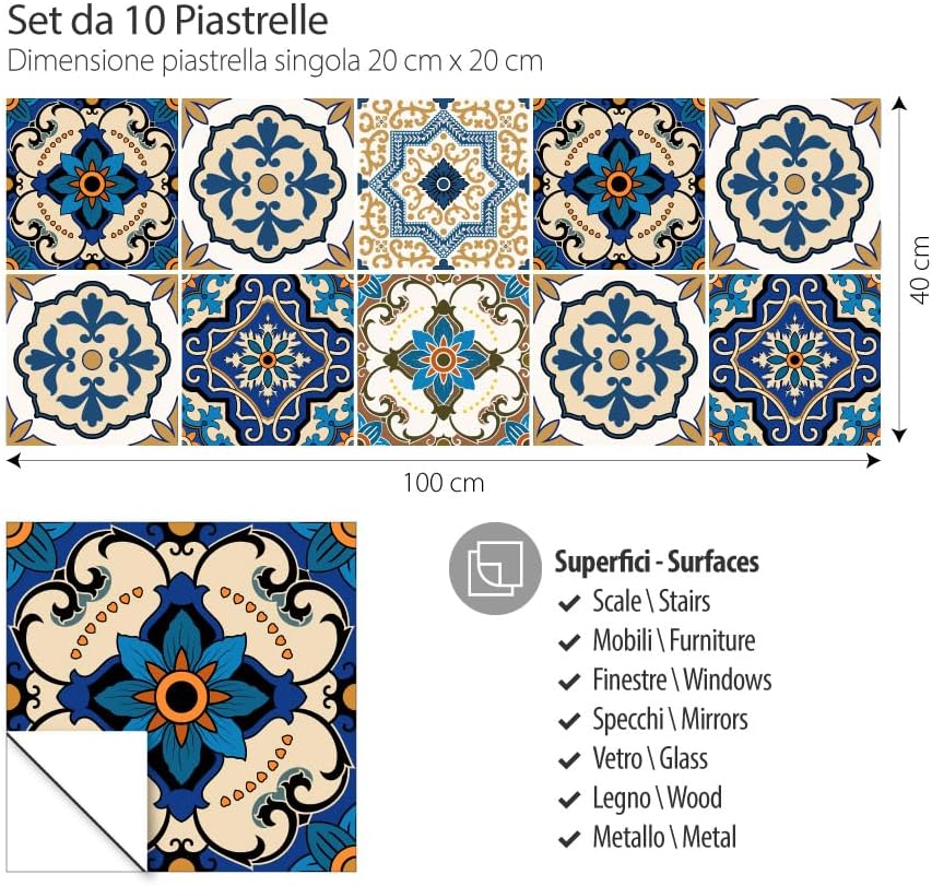 Detalle de RE-COVERTILES Adesivi Piastrelle Cucina Bagno