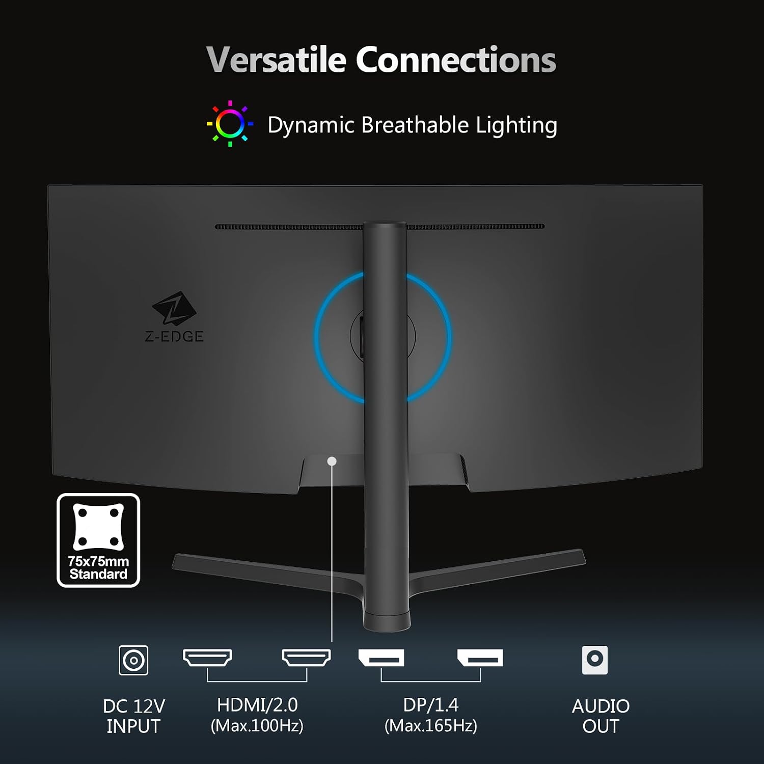 Detalle de Z-Edge 34 Inch Ultrawide Curved Gaming Monitor review