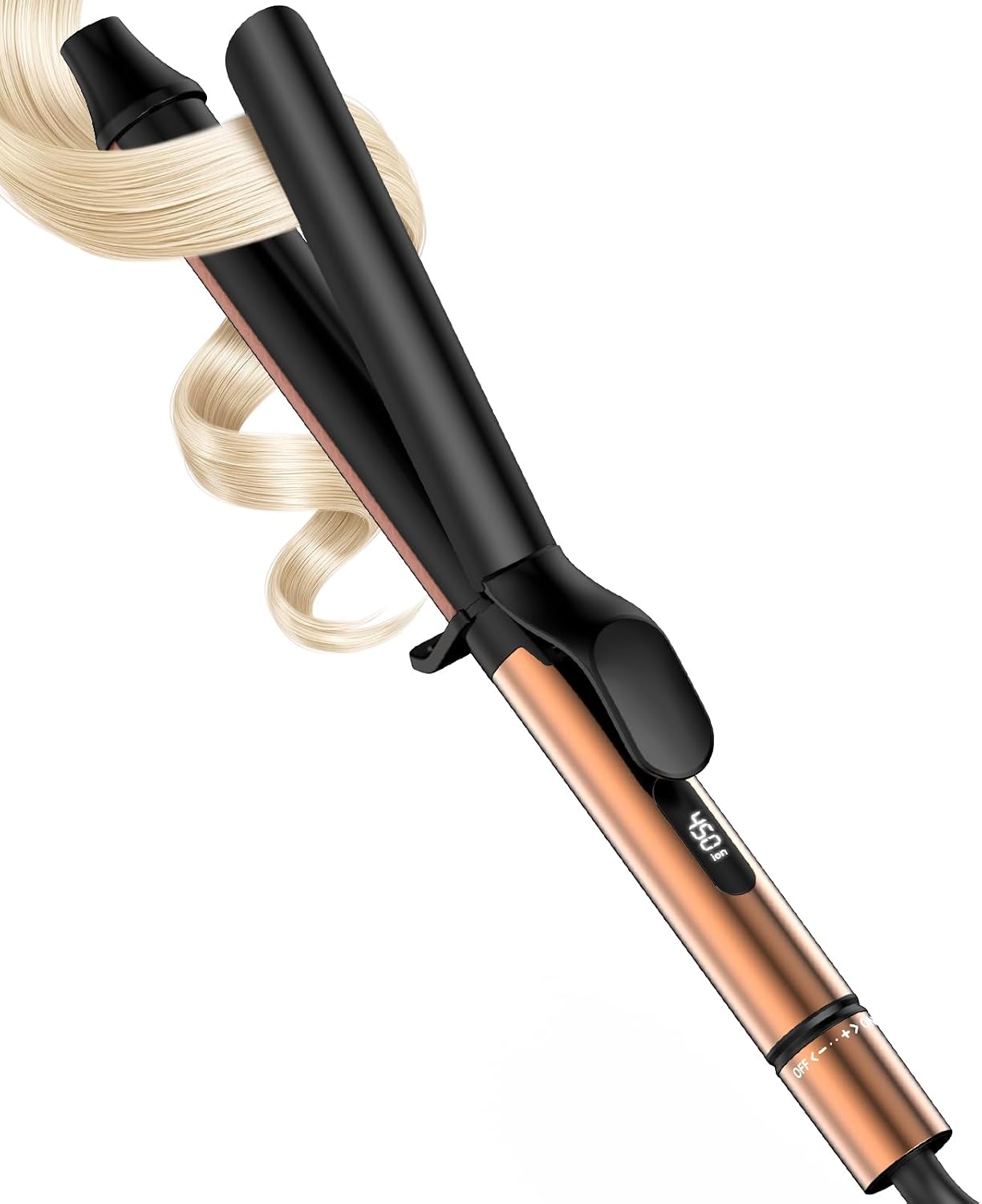 Detalle de MESCOMB 1 Inch Curling Iron for Long Hair with 6.7" Extra Long Barrel