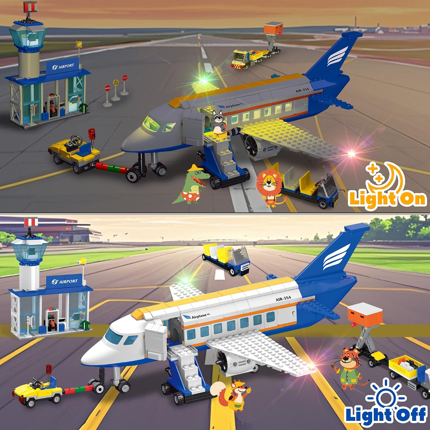 Detalle 2 de AKWME Avion jeu de construction 6-12 ans ✈