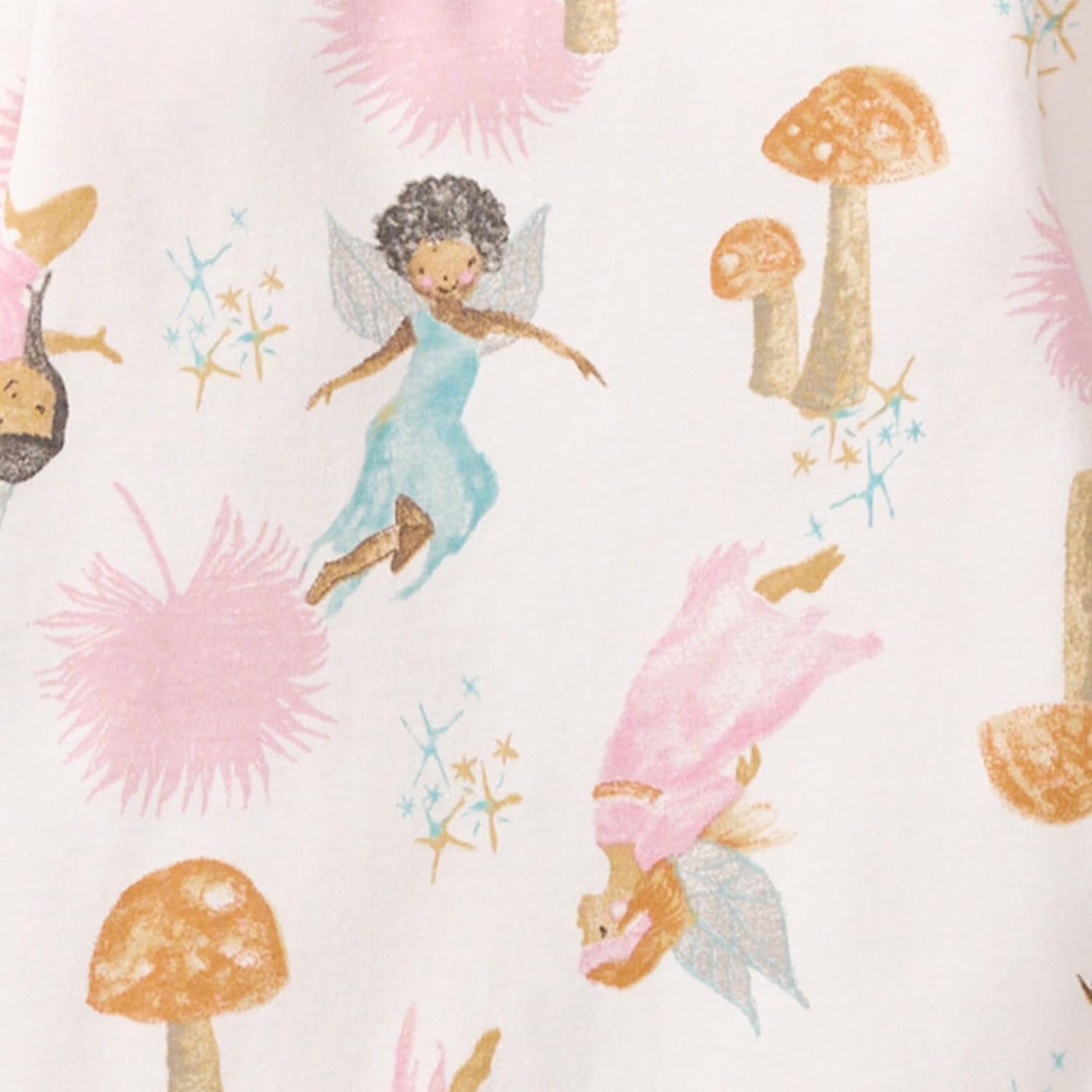 Detalle de Burt's Bees Baby Girls' Organic Cotton Sleep and Play Footed Pajamas