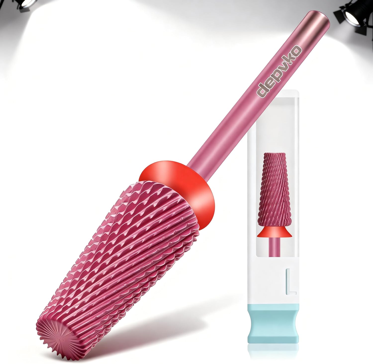 Detalle de Depvko Forets à ongles 5 en 1, embout 3/32'' en carbure de tungstène – rotation bidirectionnelle