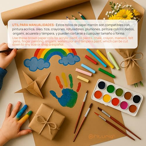 Thumbnail 6 de OFITURIA Papel Kraft Marrón 0,60×15 m 📦