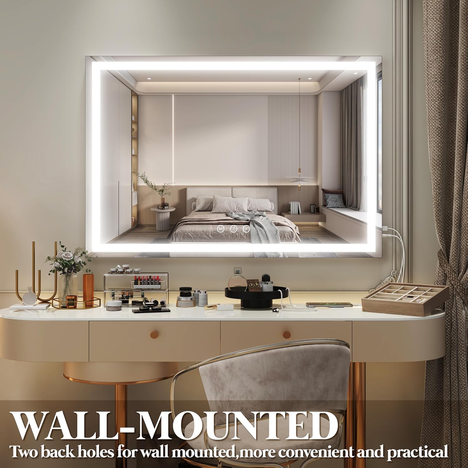Detalle 2 de FENNIO Large Vanity Mirror 35.5 x 27