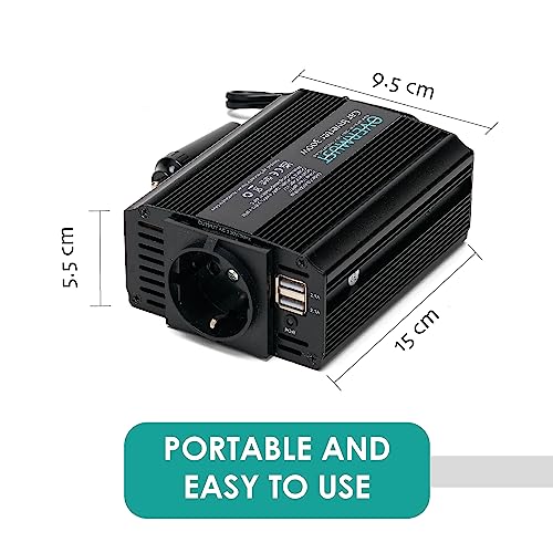 Thumbnail 2 de OVERMUST Inversor coche 300W — adaptador 12V a 220V 📱