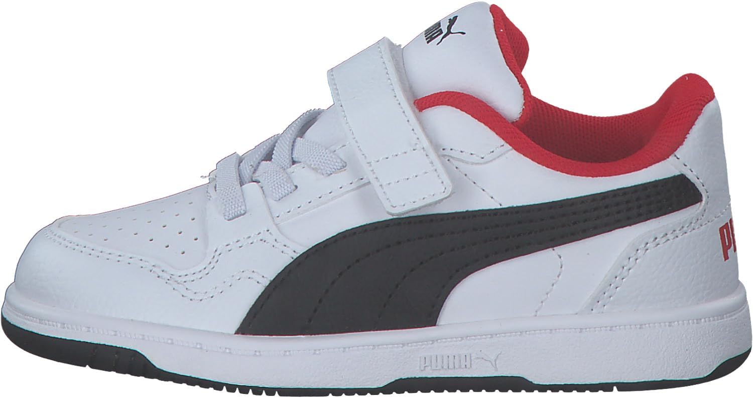 Detalle 2 de PUMA Unisex Baby REB-L AC+ INF Sneaker – White/Black, Größe 24 EU