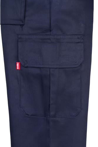 Detalle de Velilla 345 Pantalón Multibolsillos—Azul Navy, Talla 48