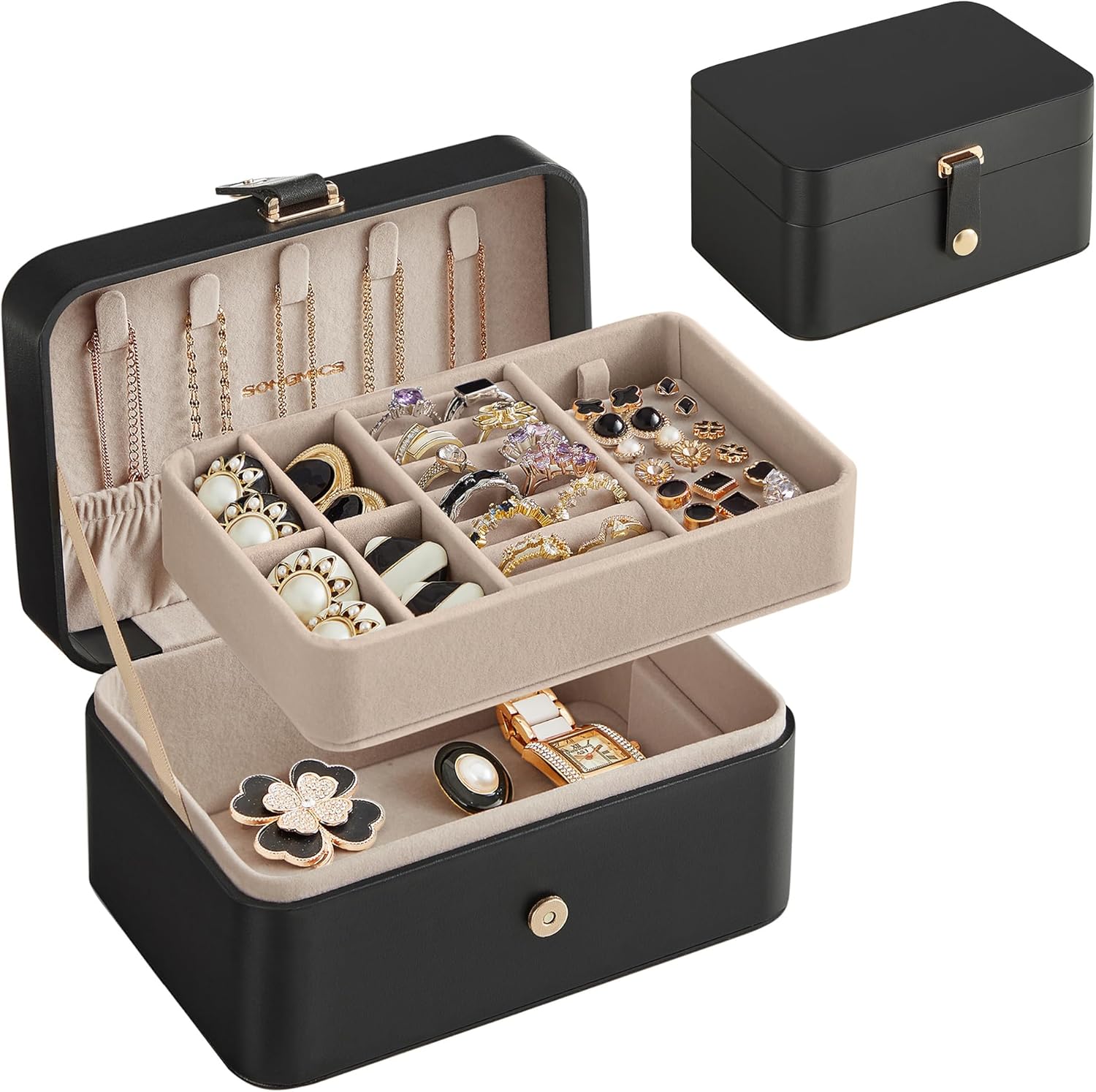 Detalle de SONGMICS GISELLA travel jewellery box 11.6 cm