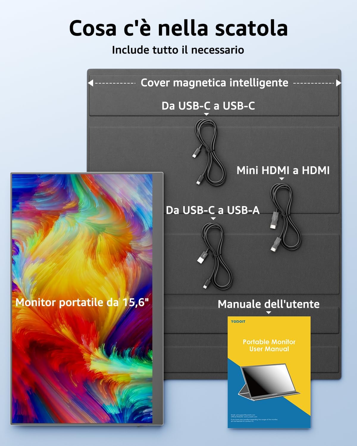 Thumbnail 6 de Yodoit Monitor Portatile 15,6" IPS 1080P